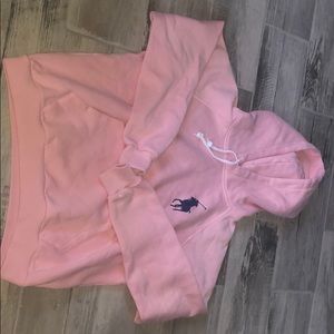 Light pink Ralph Lauren POLO sweatshirt/hoodie